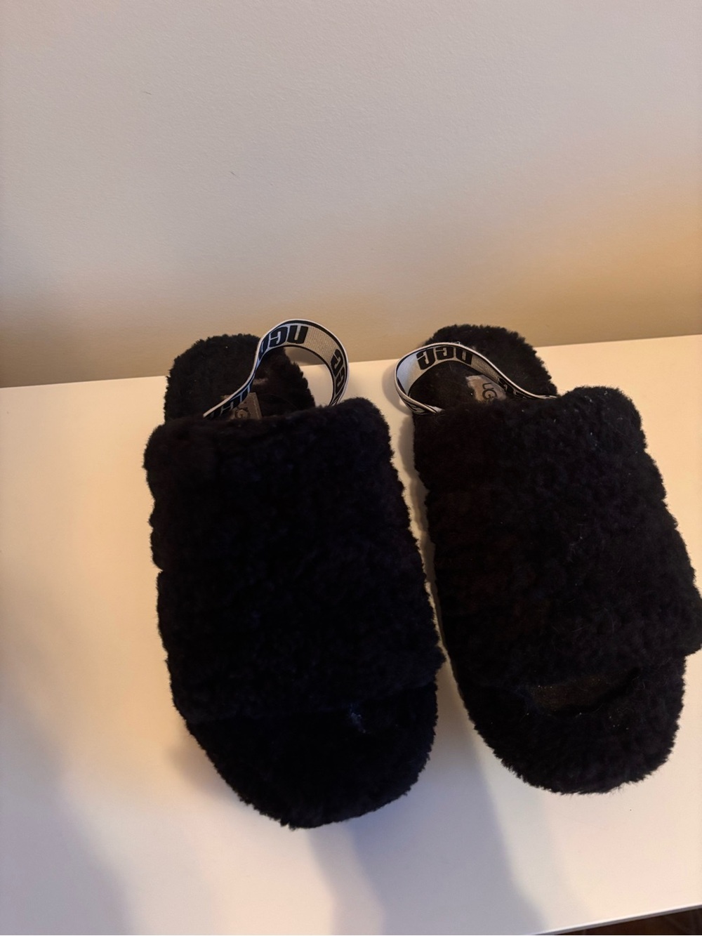 UGG Black Fluff Yeah Slide - Cozy Fuzzy Slip-On